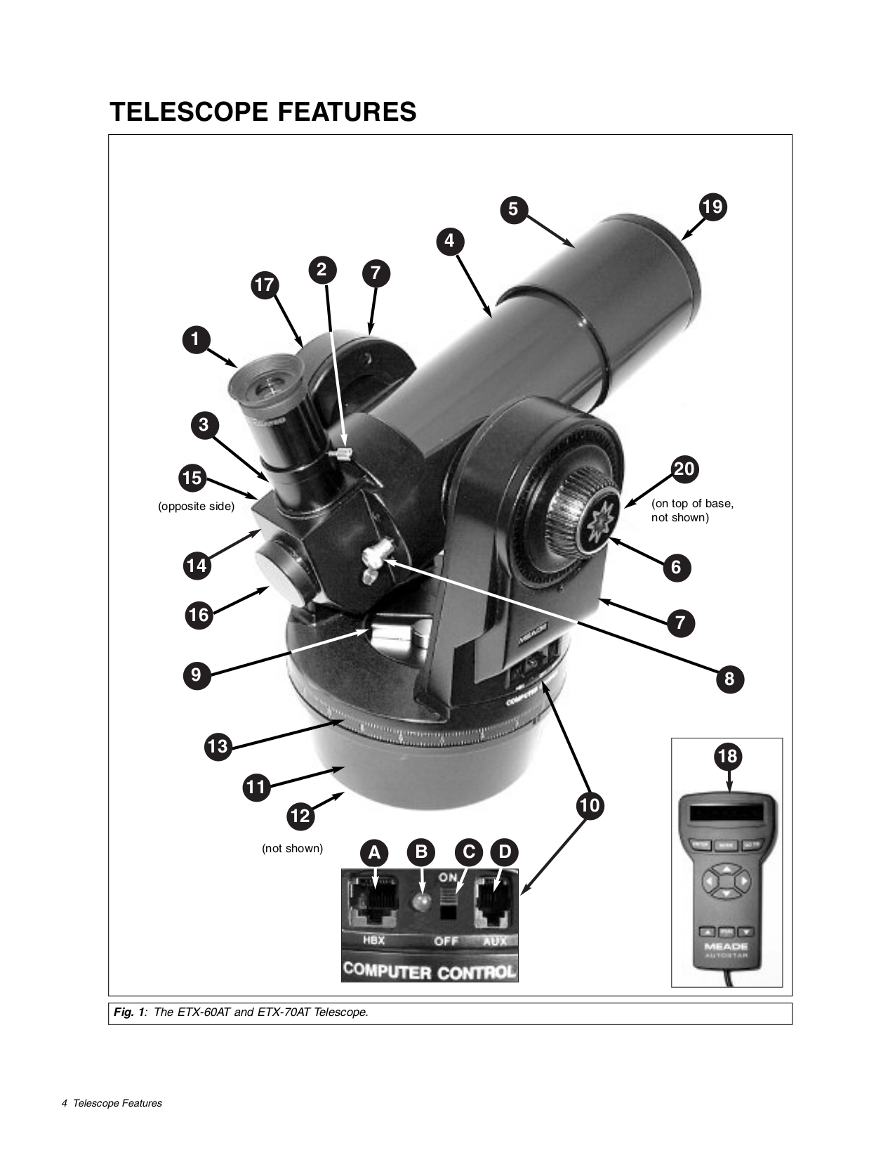 PDF manual for Meade Telescope ETX60AT